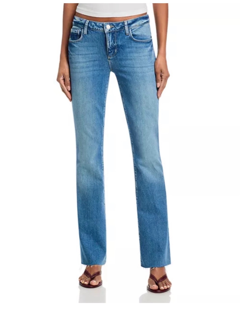 L'AGENCE Light Blue Straight-Leg Jeans